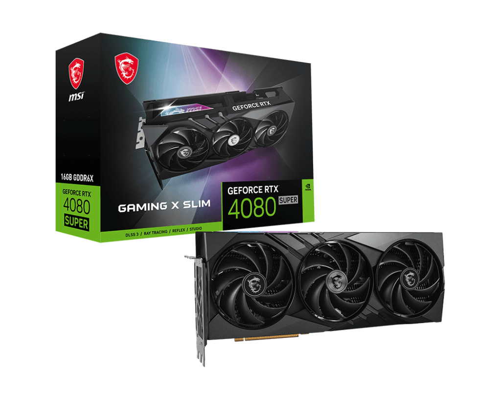 TARJETA DE VIDEO MSI (GEFORCE RTX 4080 SUPER 16G GAMING X SLIM)